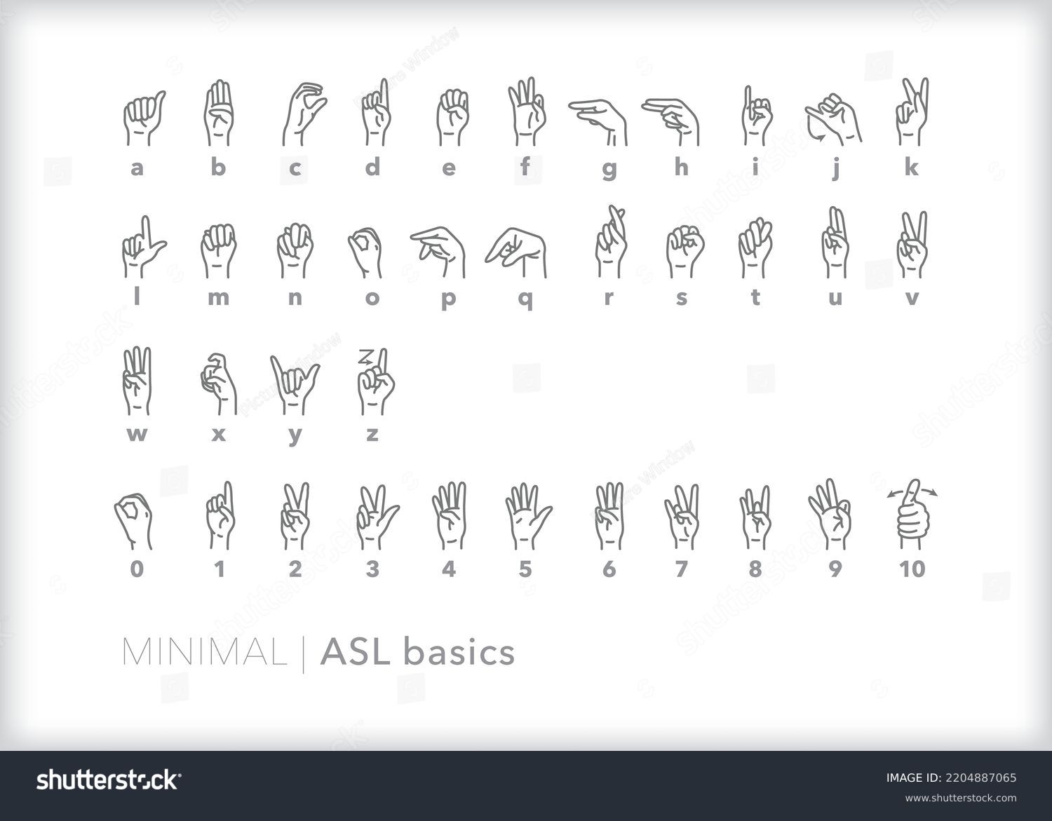 American Sign Alphabet Over 16 278 Royalty Free Licensable Stock 