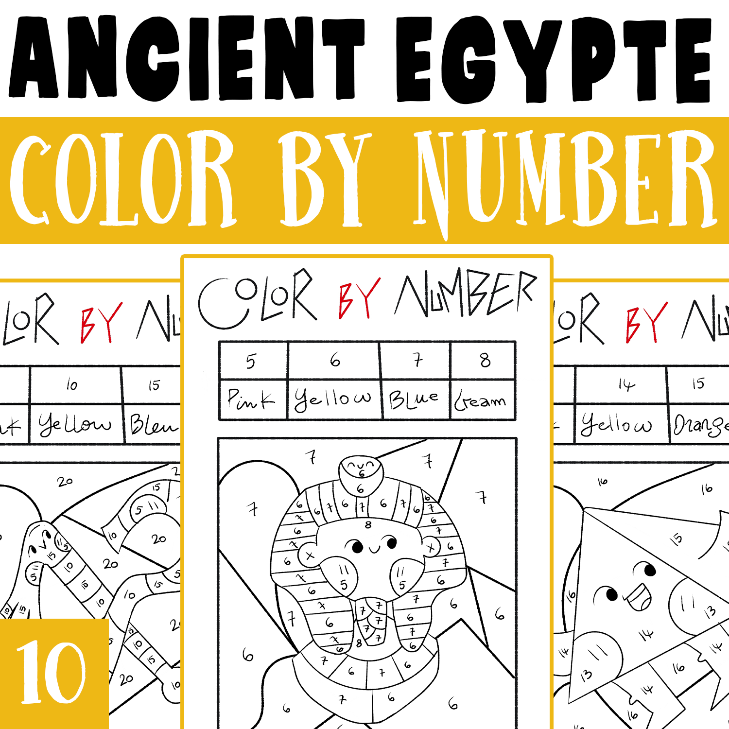 Ancient Egypt Gods Color By Number Ancient Egypt Coloring Worksheets Activities Made By Teachers