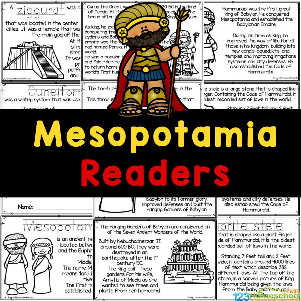 Ancient Mesopotamia For Kids Free Printable Reader To Read Color U0026 Learn