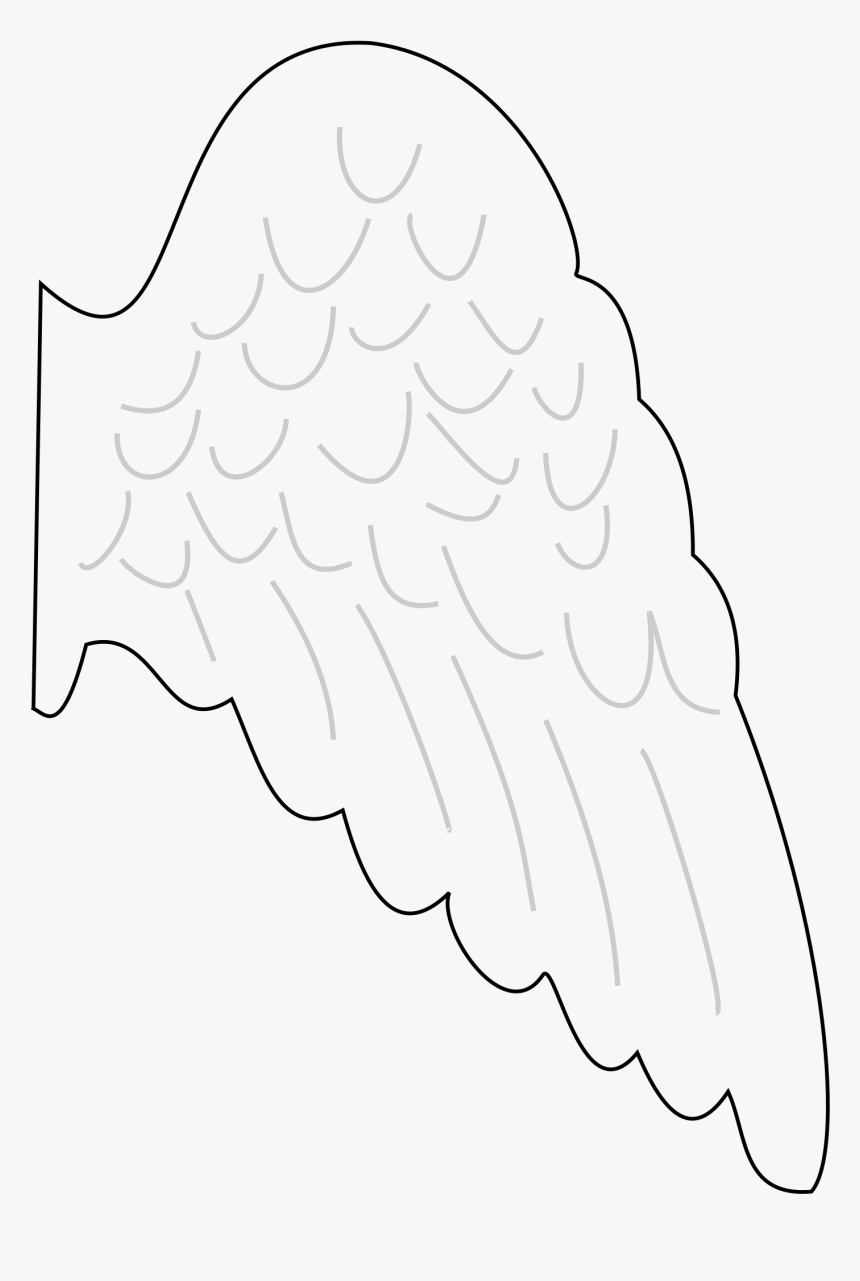Angel Wing Drawing Clip Art Angel Wing Template Printable Free 