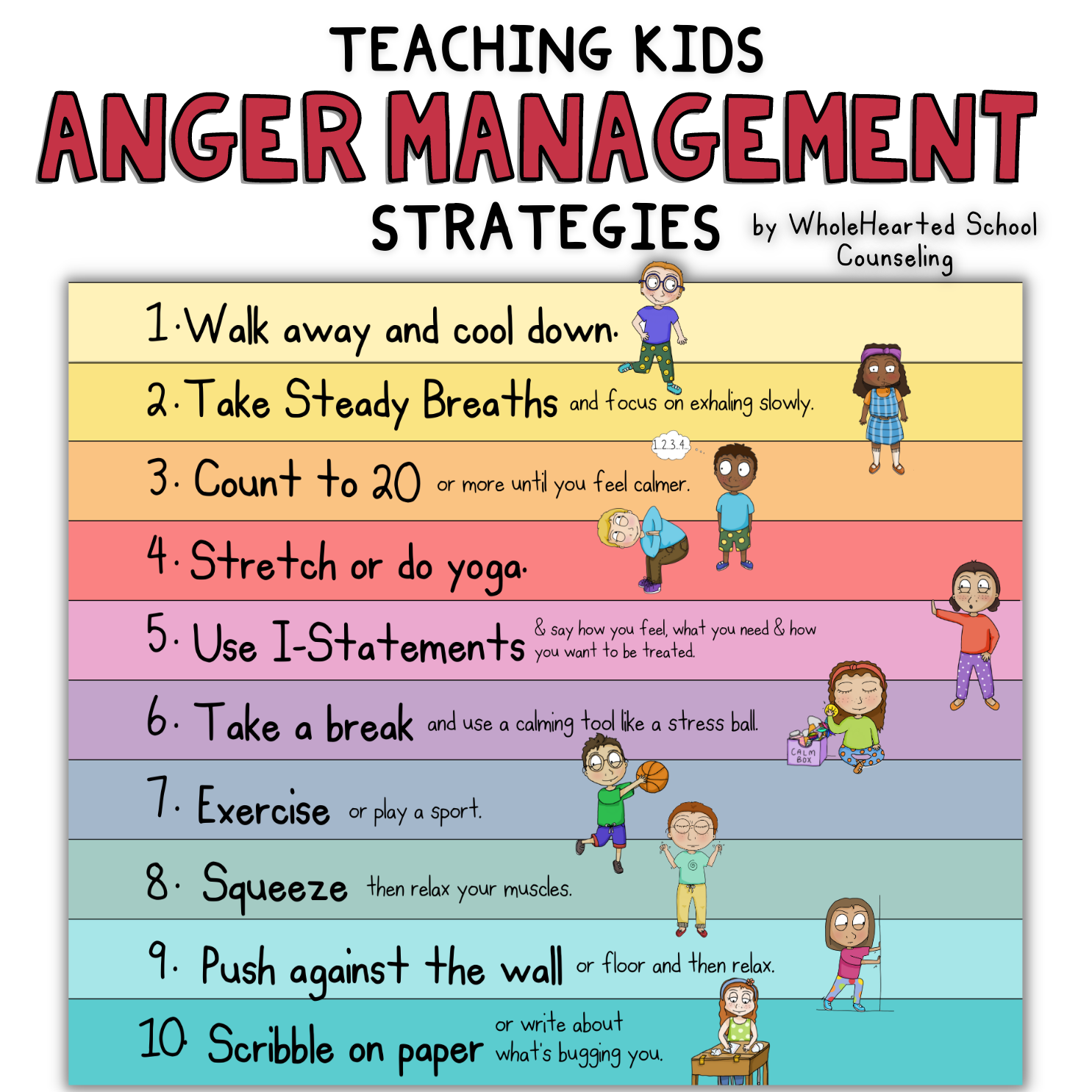 Anger Management Strategies For Kids Teaching Children About Worksheets Library