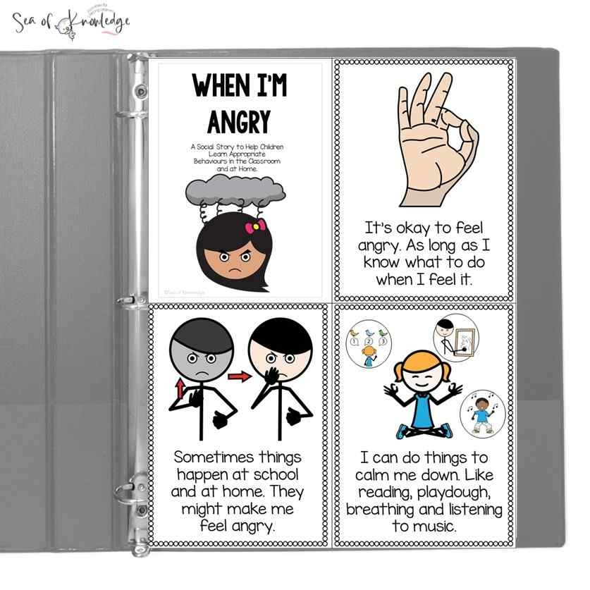 Anger Social Story Templates Free Printable Board Anger Social Story Templates Free Printable Board