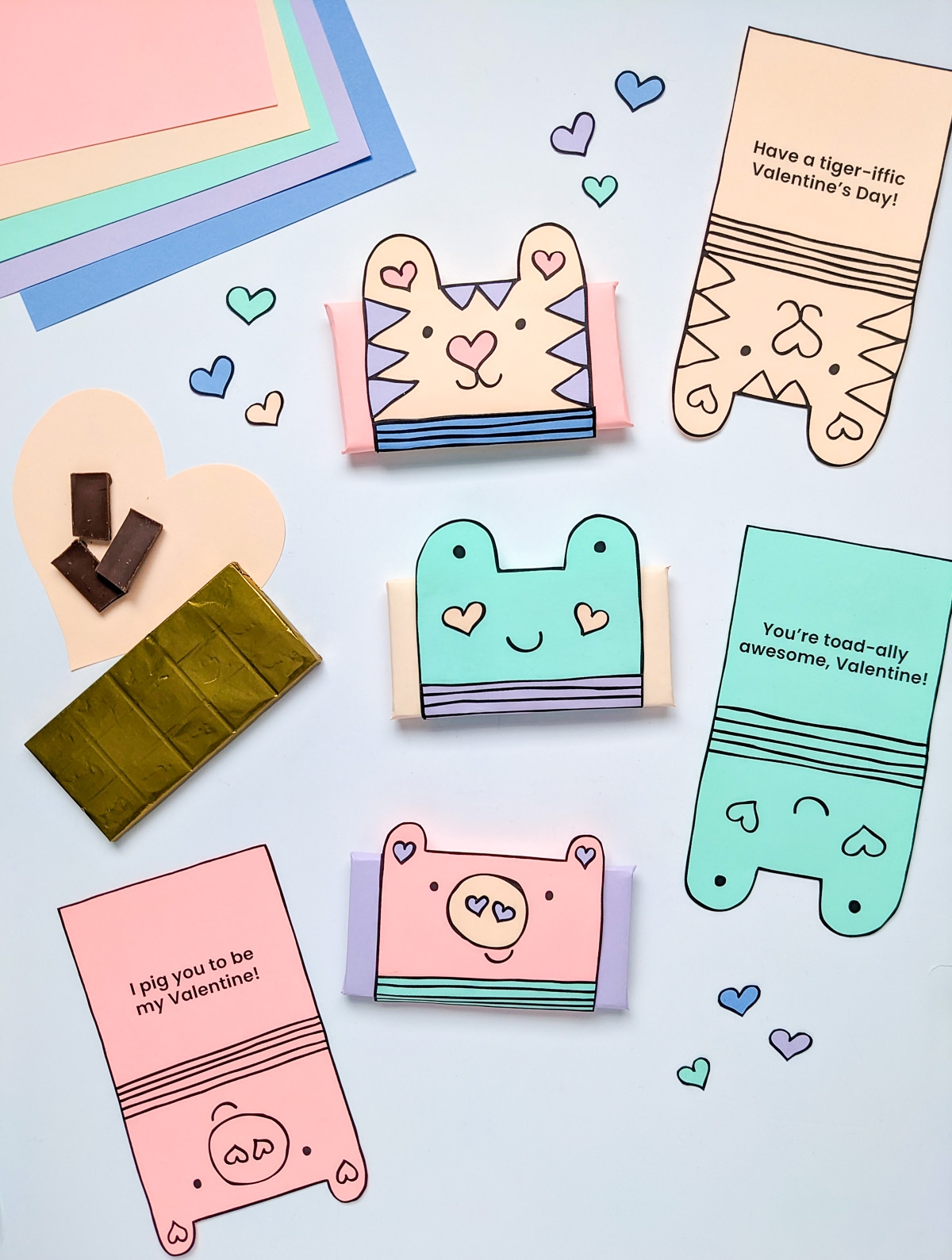 Animal Puns Free Printable Chocolate Bar Wrappers Template For 