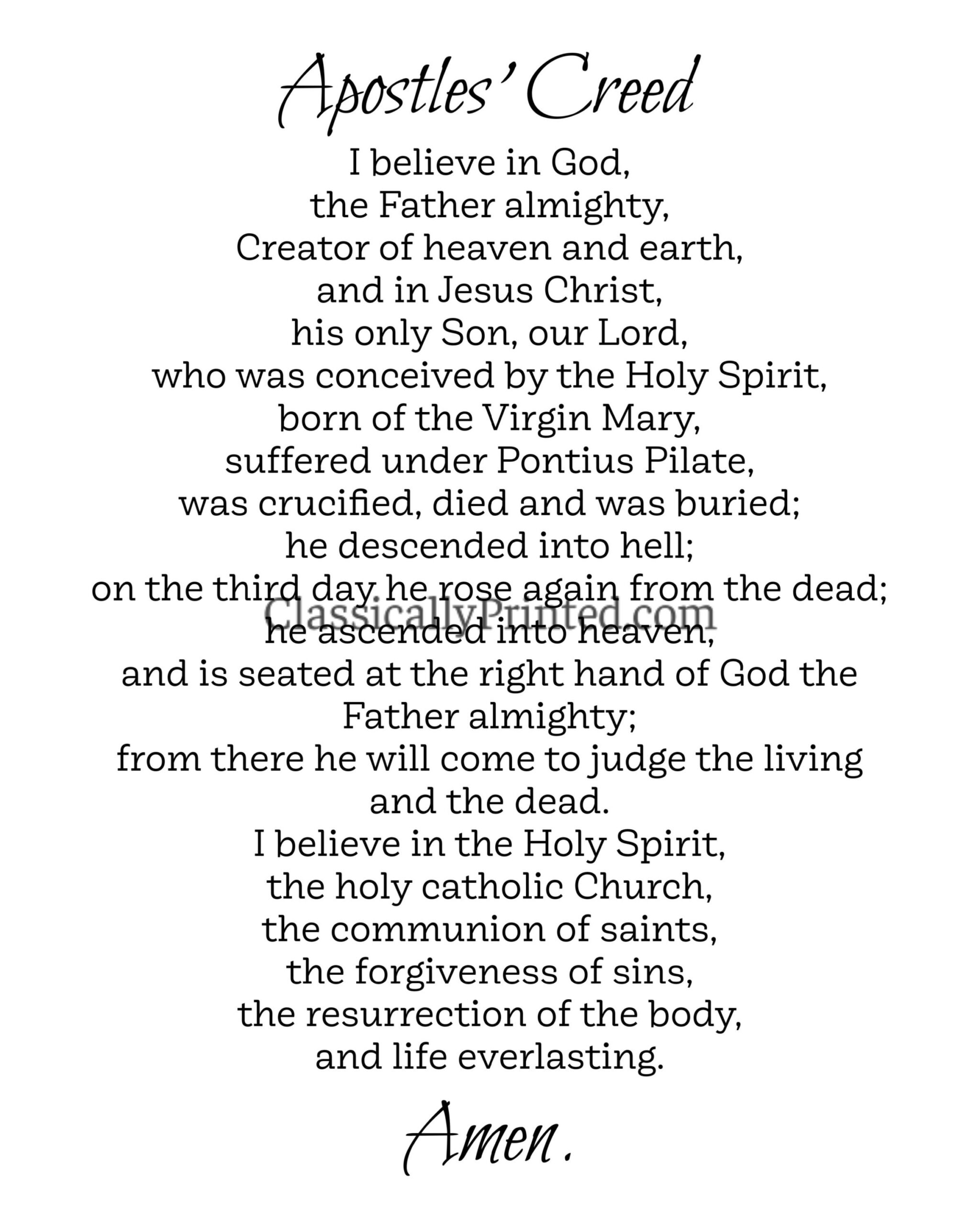 Apostles Creed Prayer Print Digital Instant Download Printable Catholic Etsy Ireland Apostles Creed Prayer Print Digital Instant Download Printable Catholic Etsy Ireland