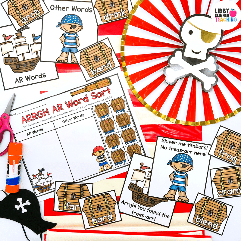 AR Pirate R Controlled Vowels Phonics Craft U0026 Activities Libby Klinner Teaching