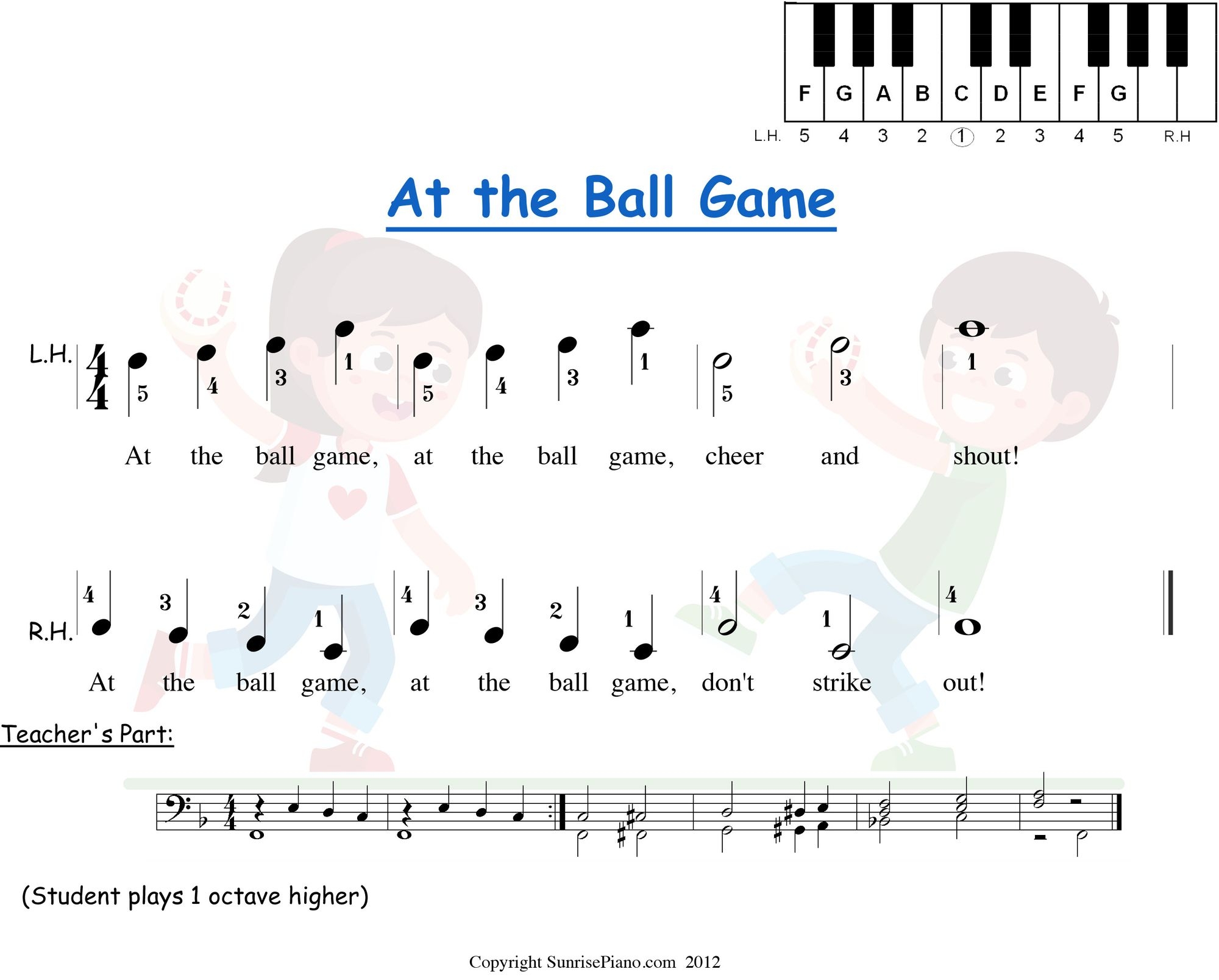 free printable piano music pre reading