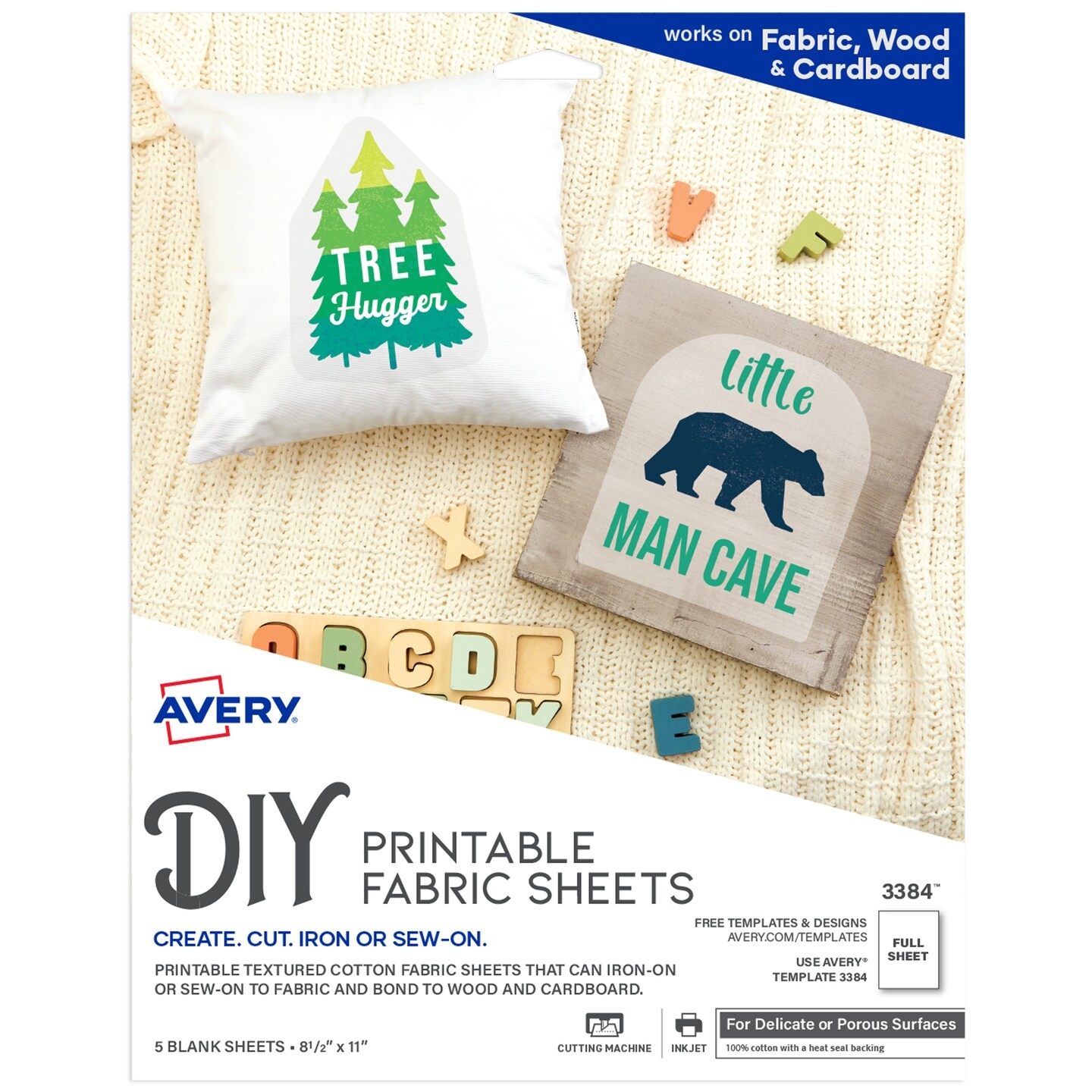 Avery Printable Fabric Sheets 8 5