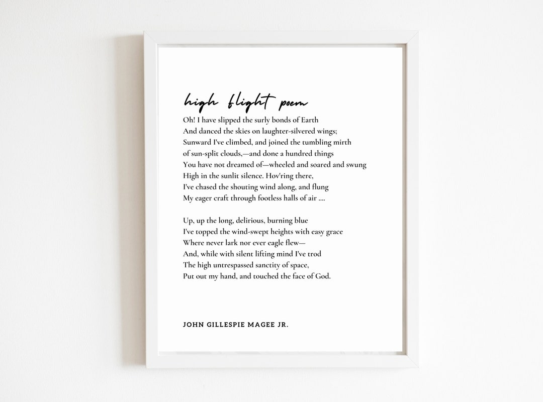 Aviation Poem High Flight 
