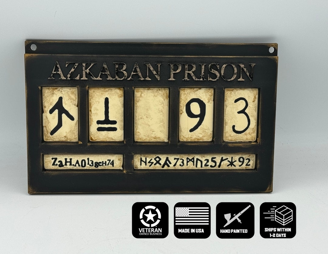 Azkaban Prison Sign Wooden Sign Magical Azkaban Harry Sales
