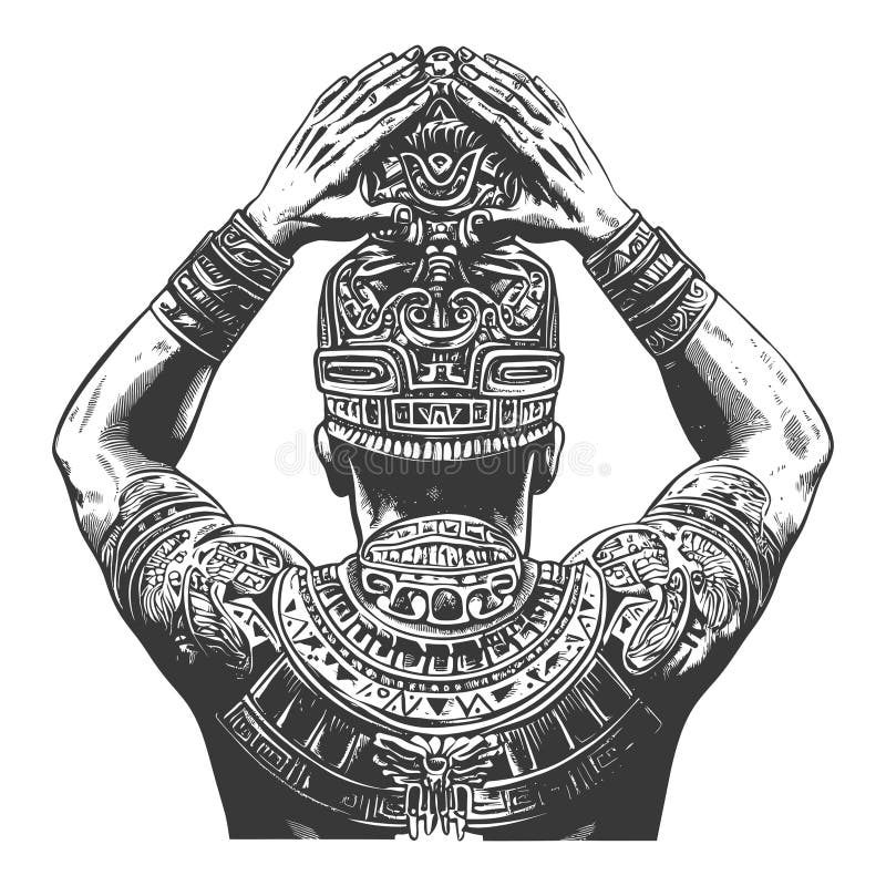 Aztec Tattoo Stock Illustrations 23 776 Aztec Tattoo Stock 