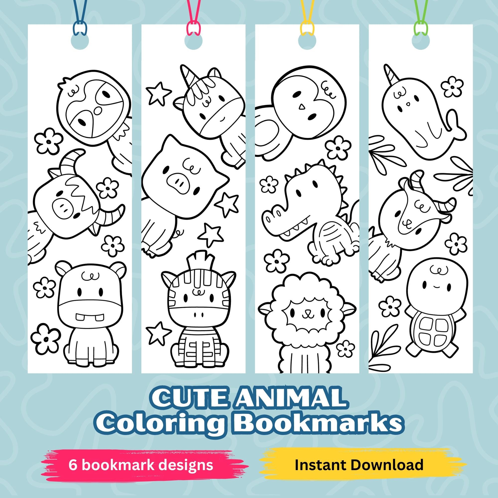 printable bookmarks to color