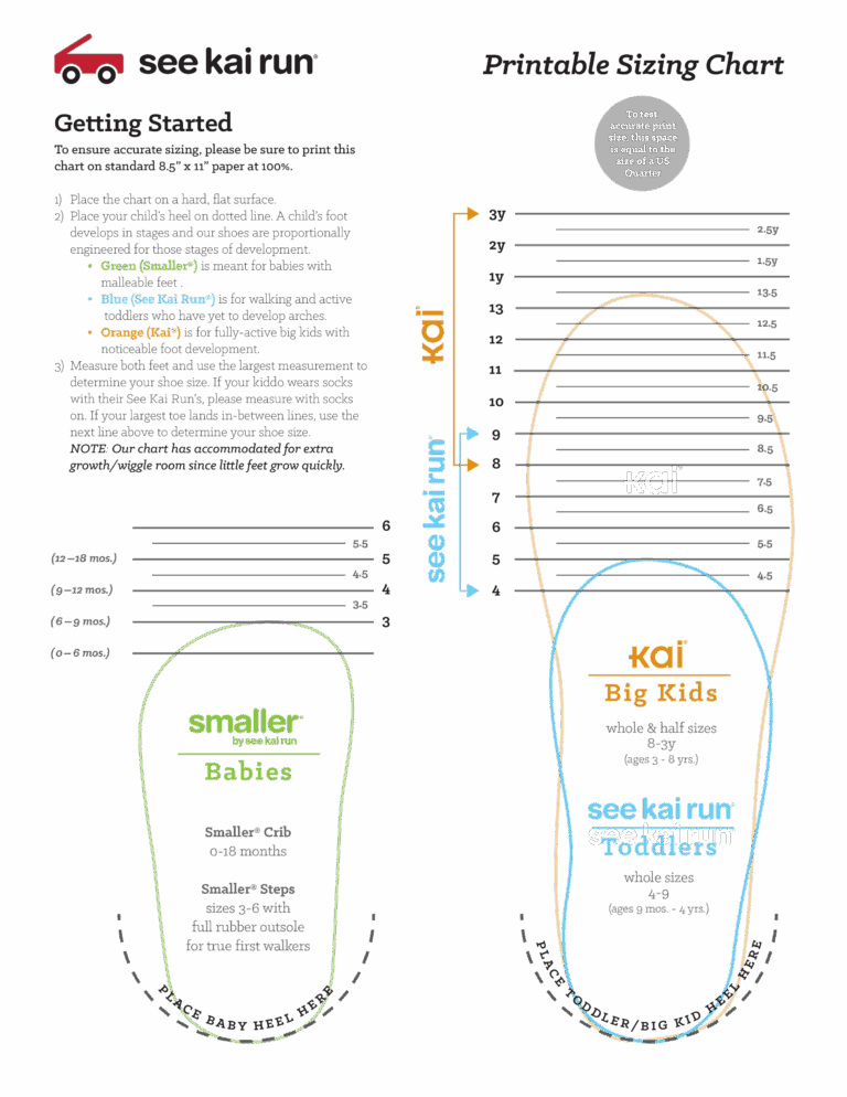 Baby Foot Measure Chart New Arrivals