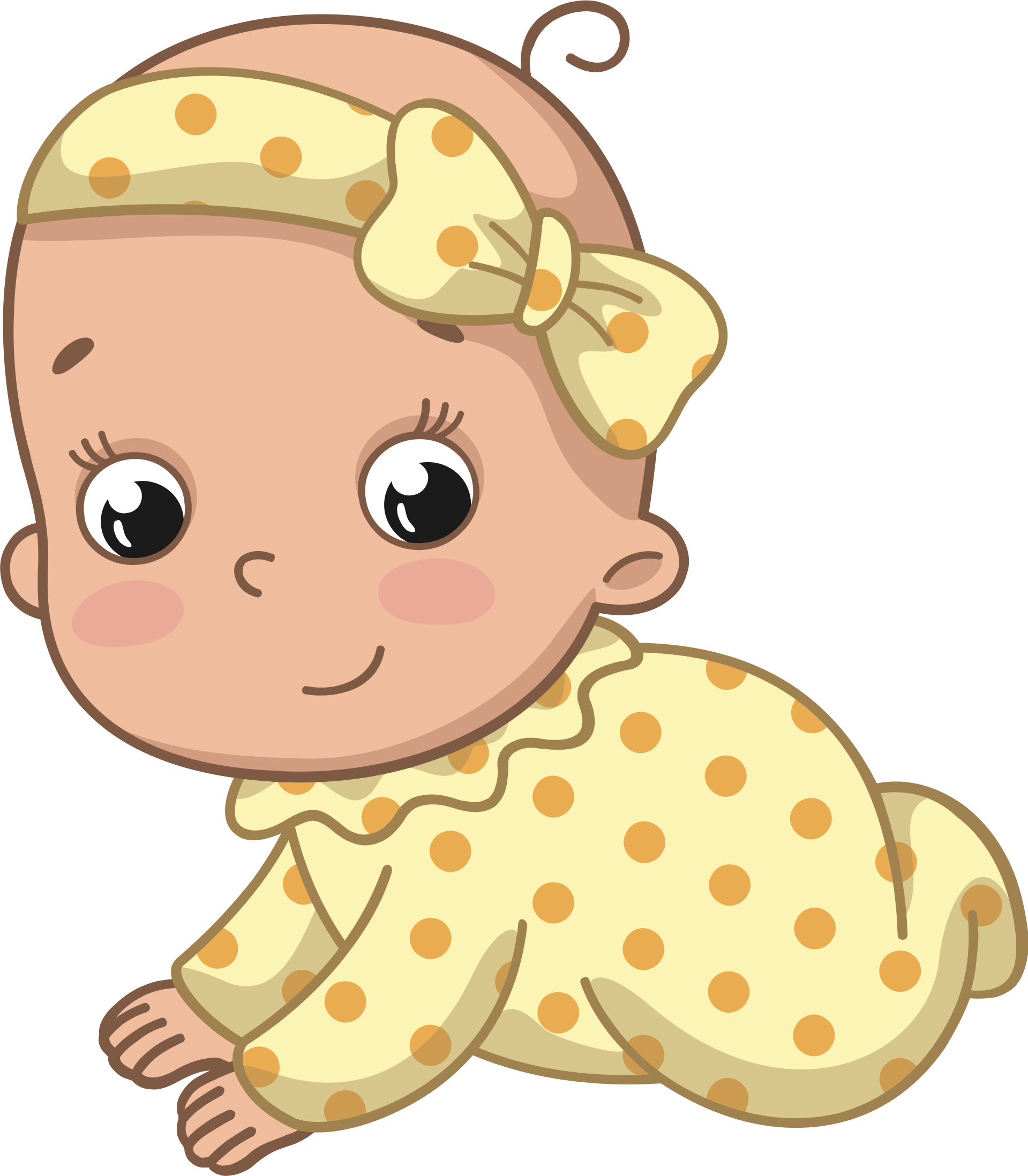 Baby Girl Free Vector Clipart Images On Creazilla