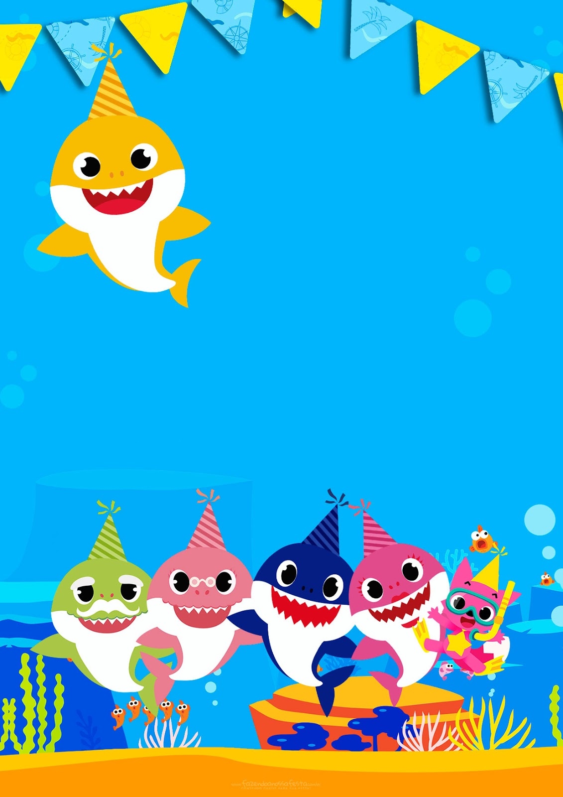 shark birthday invitations free printables