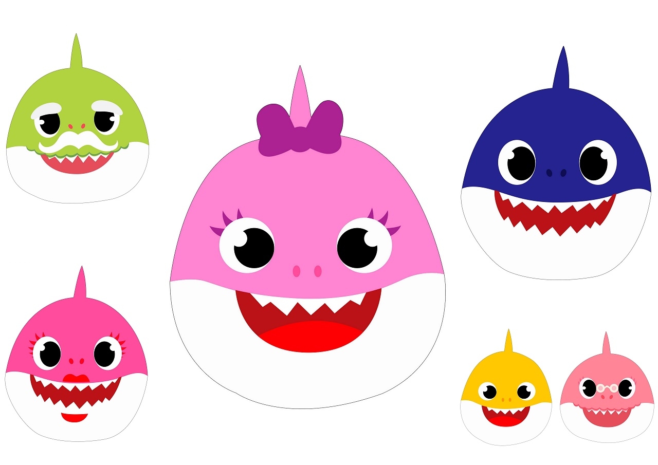Baby Shark Party Free Printable Masks Oh My Baby 