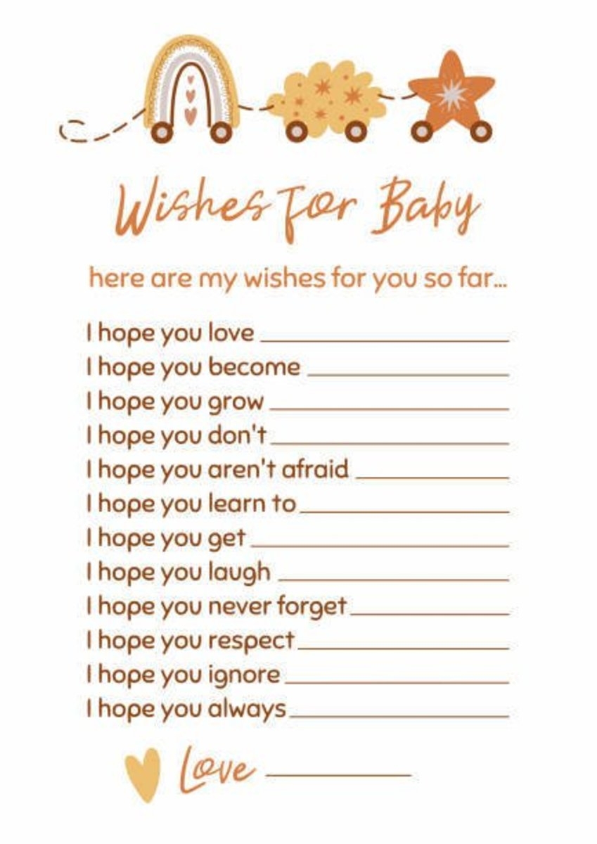baby shower games printable with answers