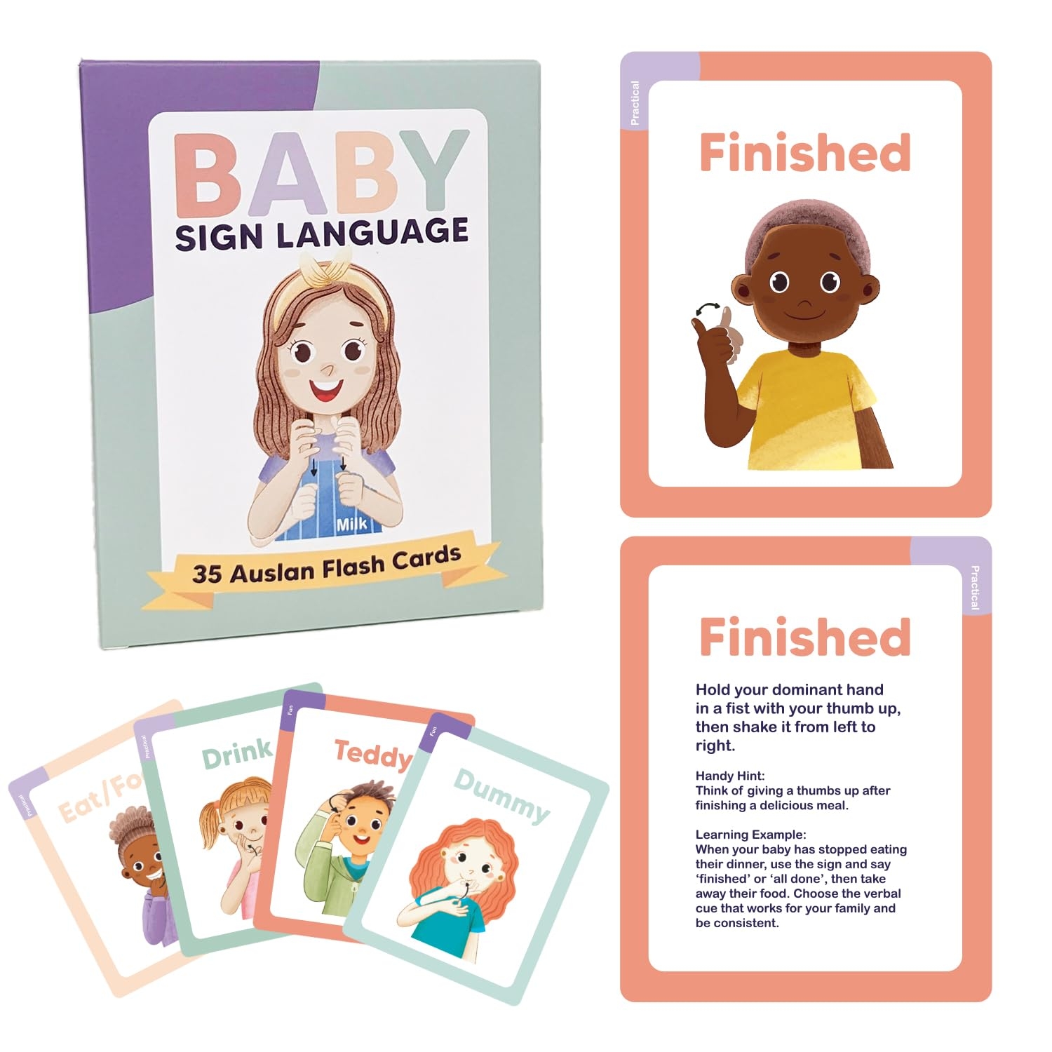 Baby Sign Language Australian Auslan Flash Cards Amazon au 