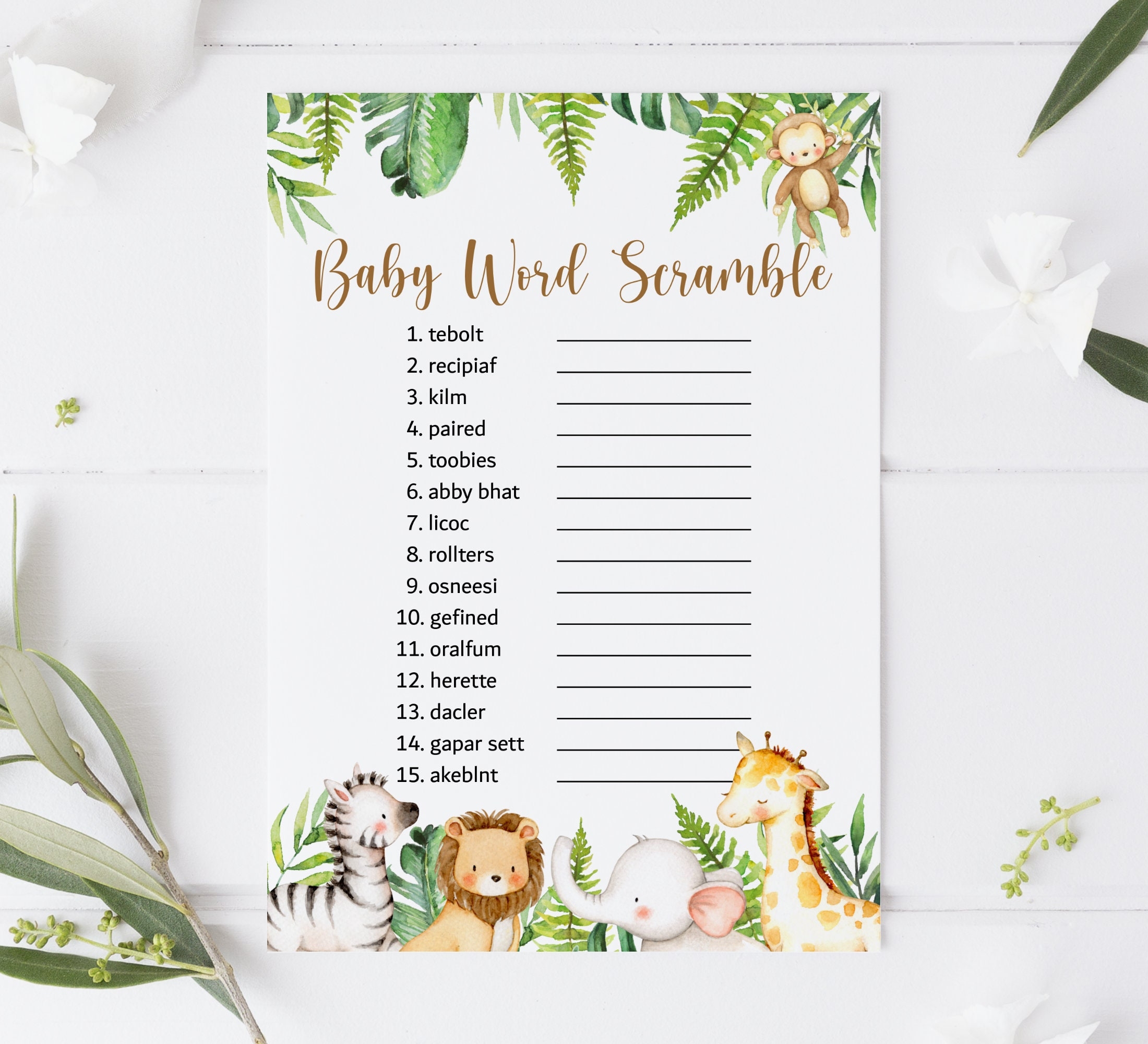 Baby Word Scramble Game Jungle Baby Shower Word Scramble Game Jungle Animals Safari Baby Shower Game Printable NOT Editable 0127 Etsy Baby Word Scramble Game Jungle Baby Shower Word Scramble Game Jungle Animals Safari Baby Shower Game Printable NOT Editable 0127 Etsy