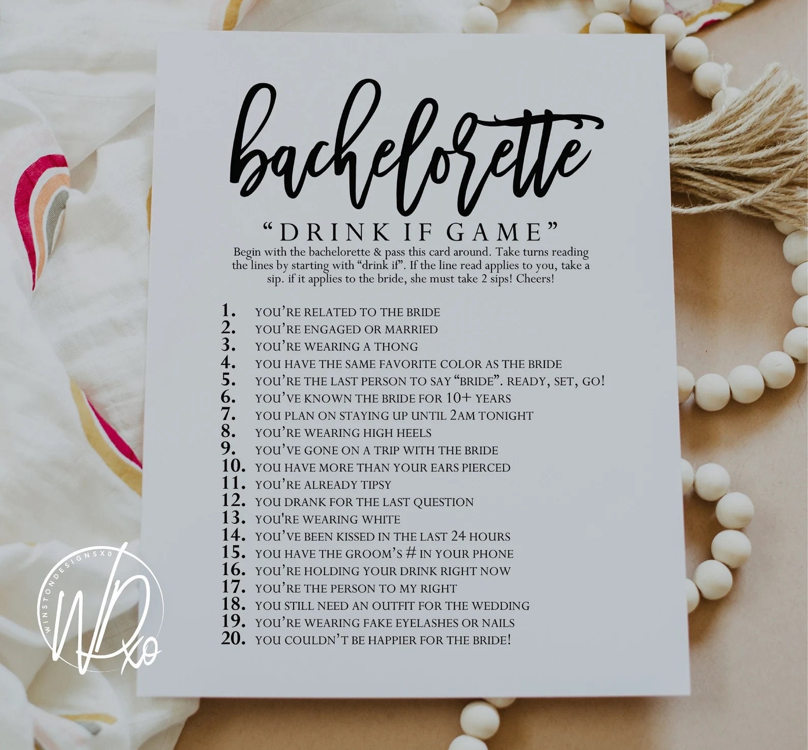 free bachelorette games printable