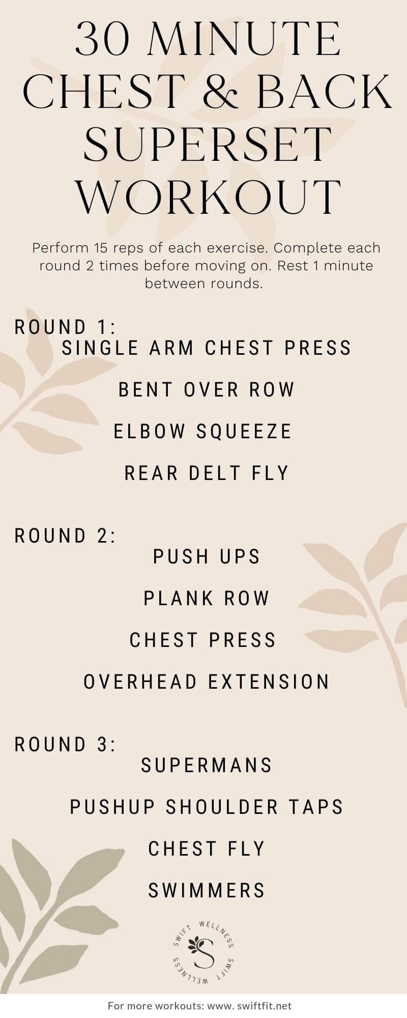 printable exercise for arm and back