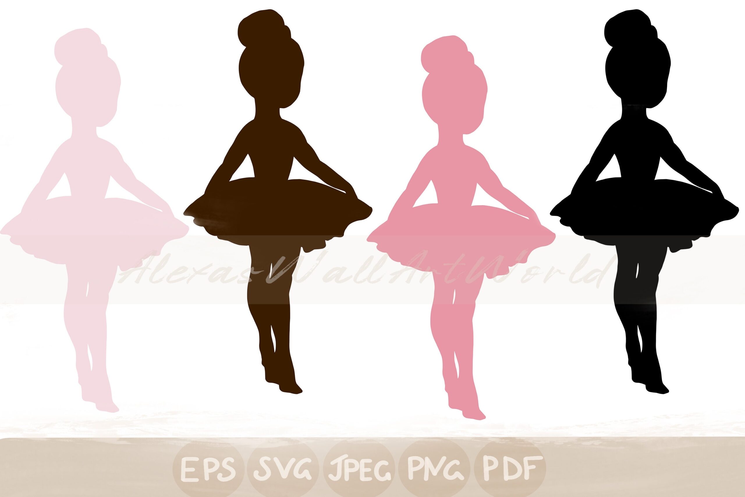free ballerina silhouette printable