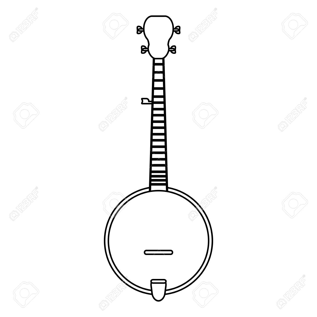 Banjo Music Instrument Isolated Vector Illustration Graphic Design Royalty Free SVG Cliparts Vectors And Stock Illustration Image 112091614 