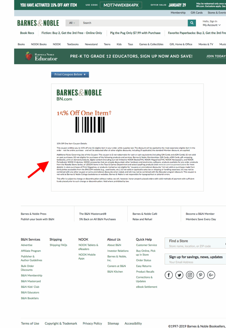 Barnes U0026 Noble s 15 Off Any Item Of Your Choice Coupon 