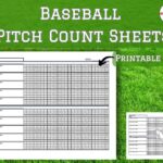 Baseball Pitch Count Sheets