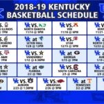 Basketball Schedule JD Becker s UK U0026 UofL Superstore