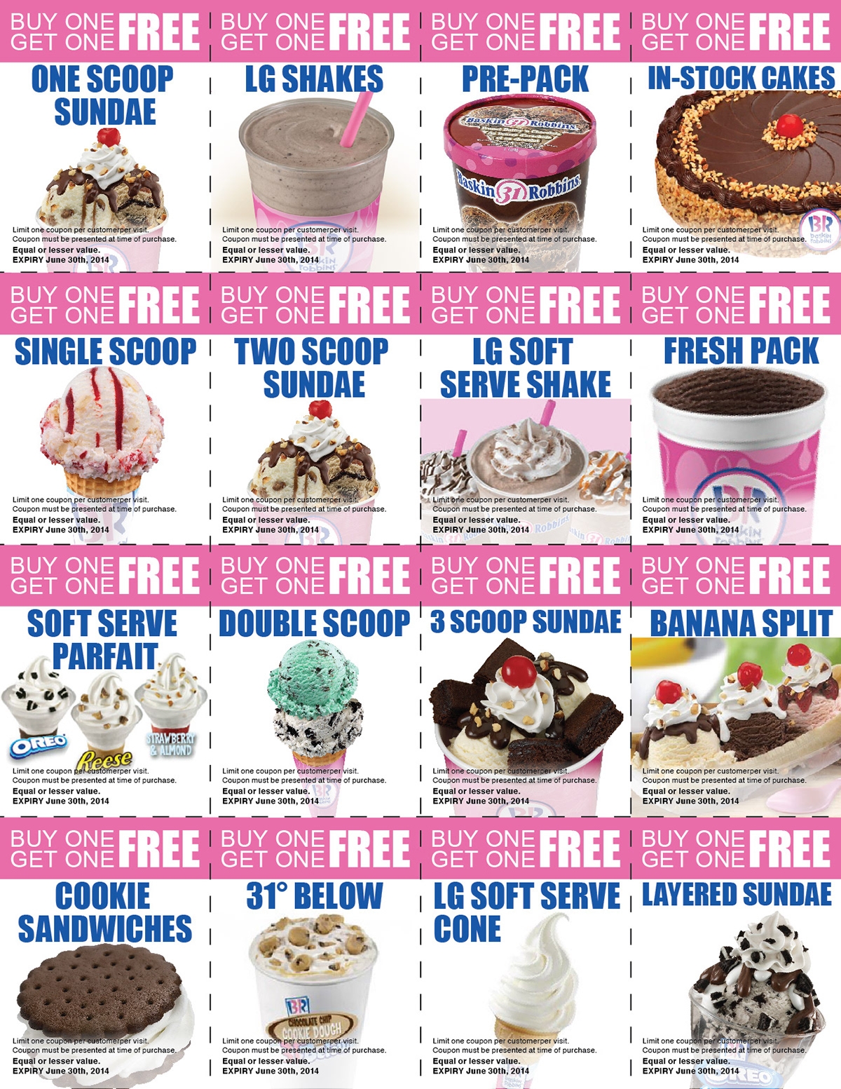 Baskin Robbins Flyers And Coupons Behance