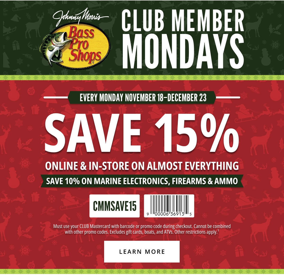 Bass Pro Shops CLUB Member Mondays Start Today Milled