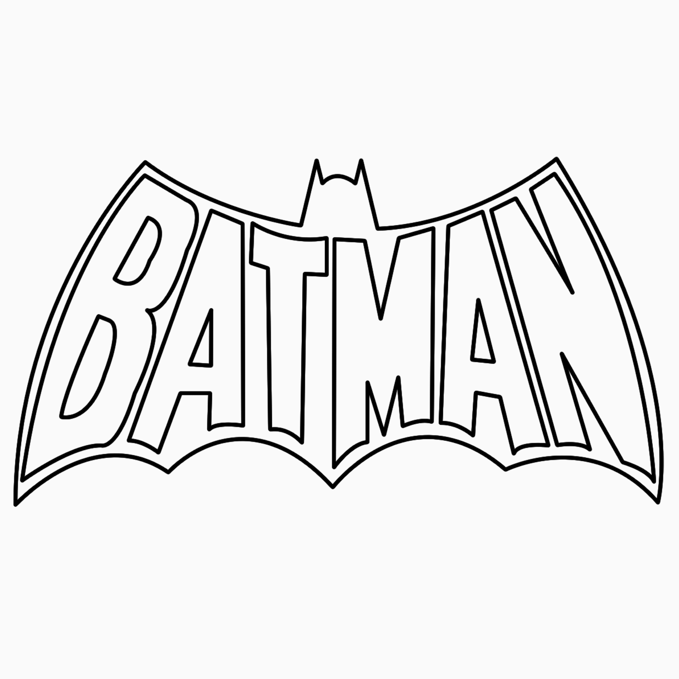 Batman Logo Drawing Batman Logo Coloring Drawing Pages Outline Vector Printable Cartoon Photos Free Download Cool ASCII Text Art 4 U