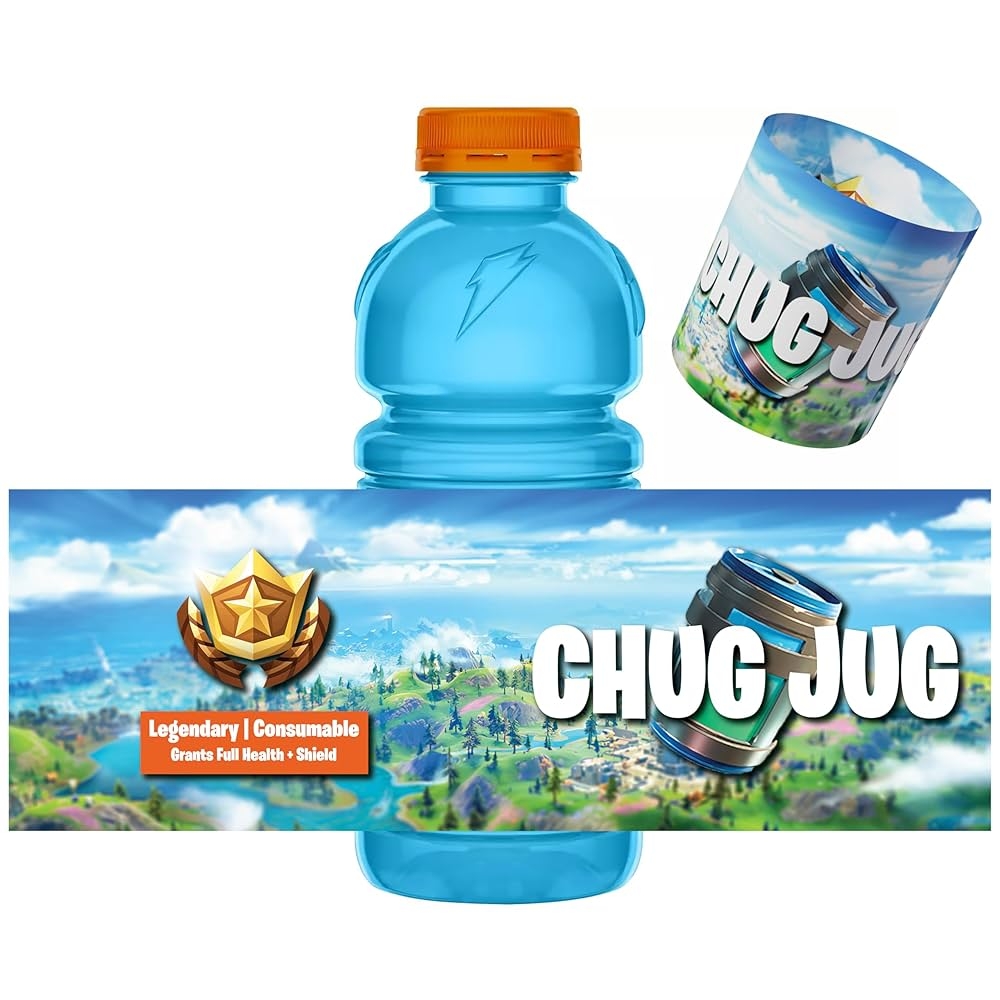 Battle Royale Party Supplies 24 Pack Chug Jug Shrink Wrap Bottle Labels Party Favor Birthday Decorations Amazon co uk PC U0026 Video Games