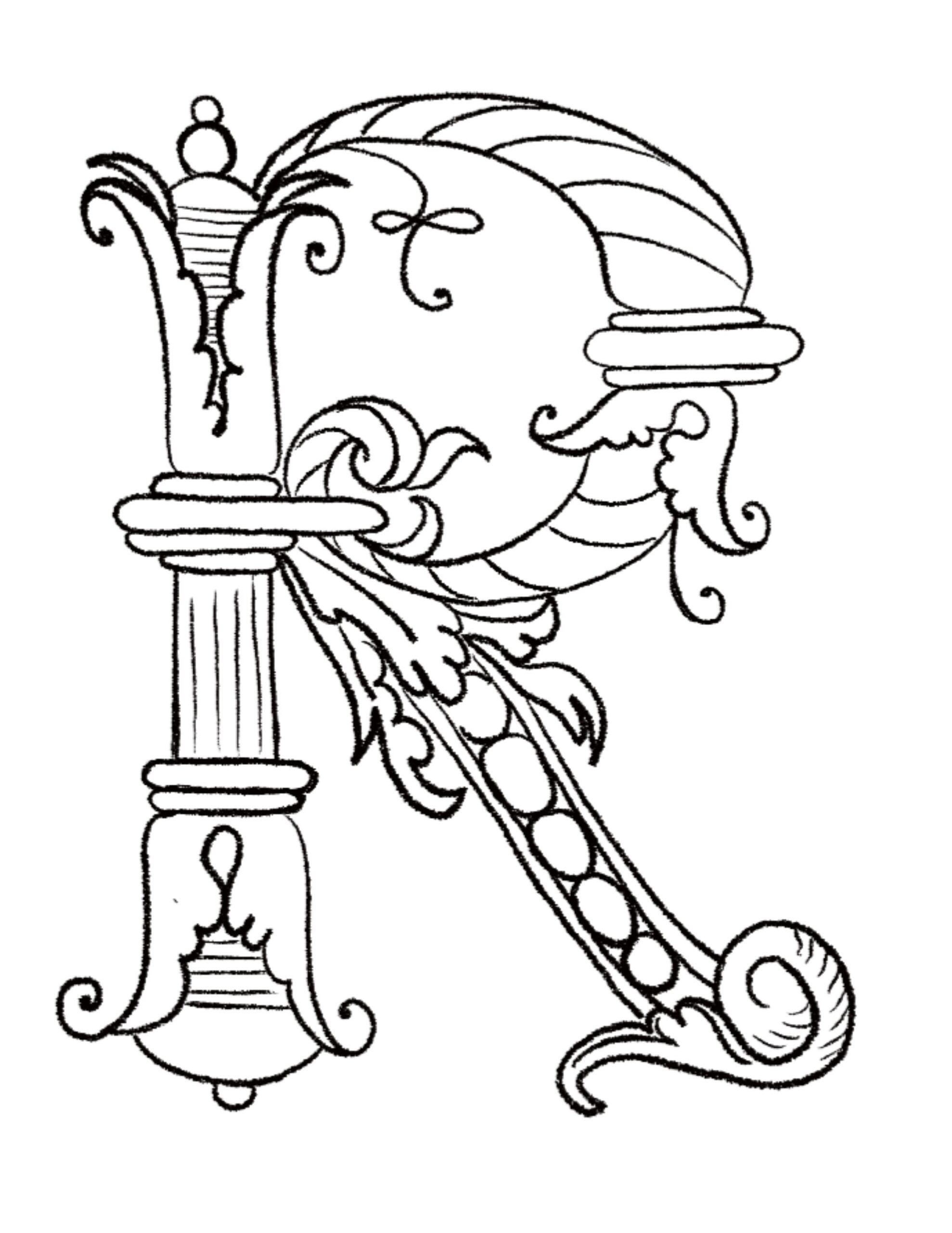 Be Jewelled Medieval Alphabet Illuminated Letter Coloring Book Etsy