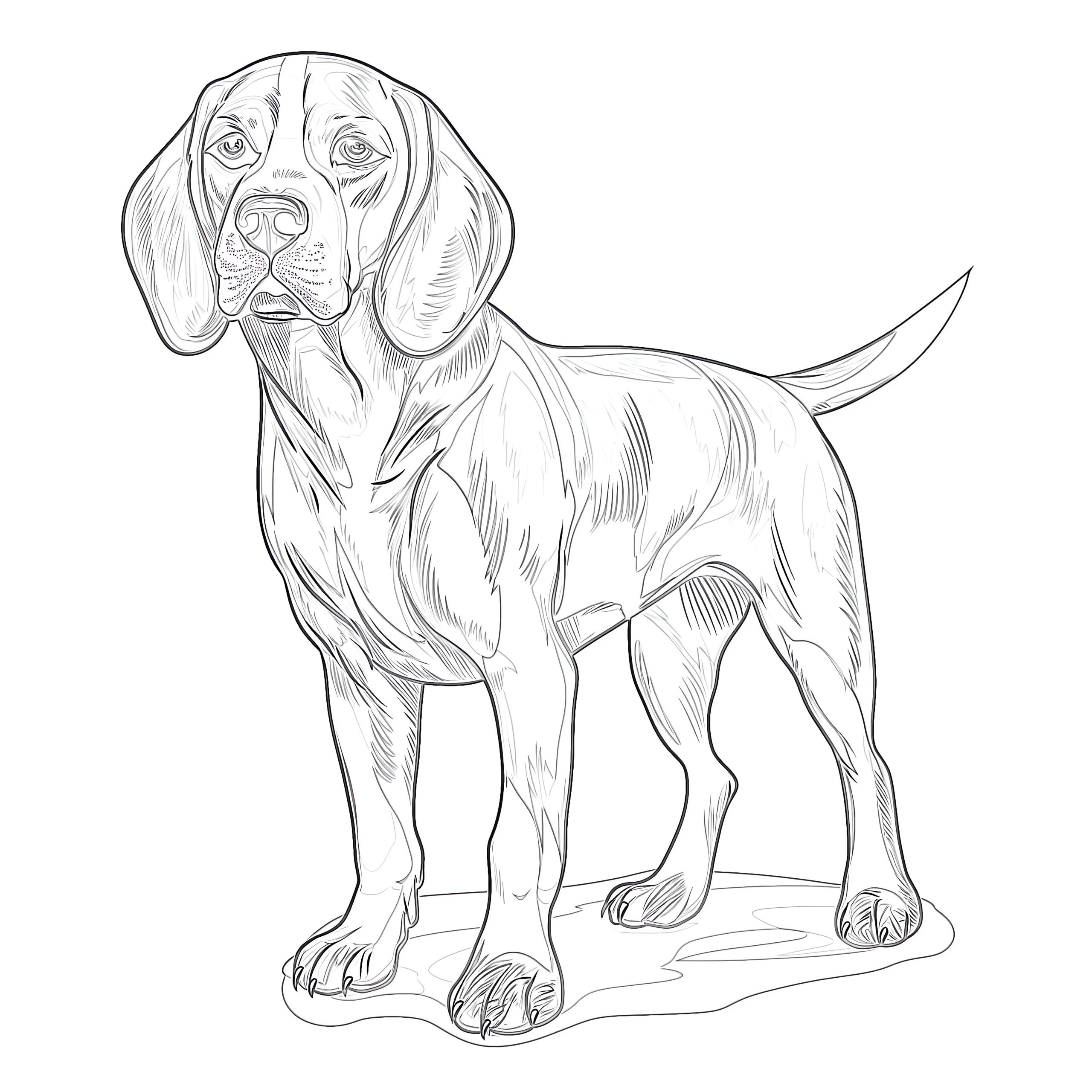 beagle coloring pages printable