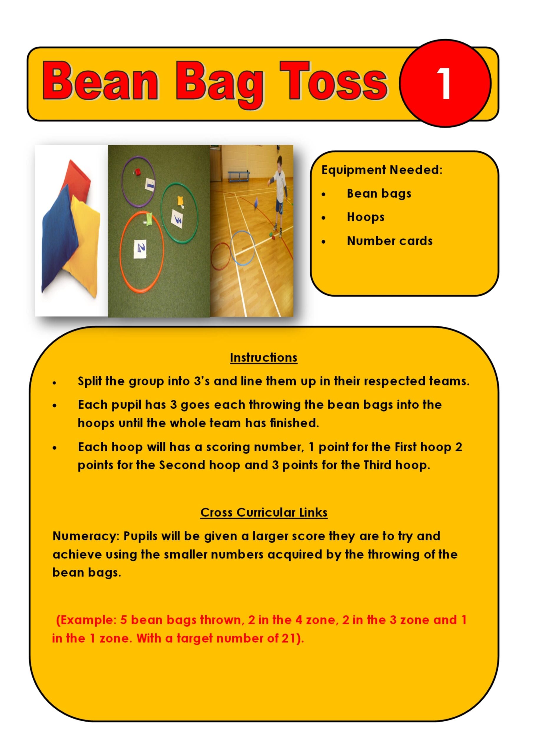 Bean Bag Toss Multi skills Its A Learning Process Bean Bag Toss Multi skills Its A Learning Process