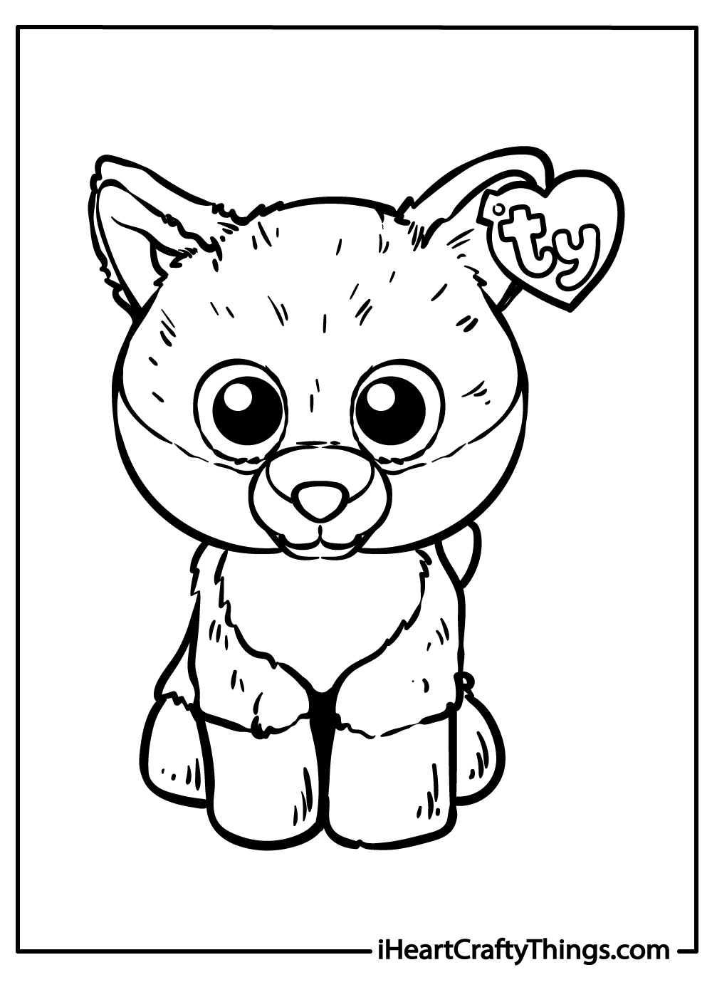 printable beanie boo coloring pages