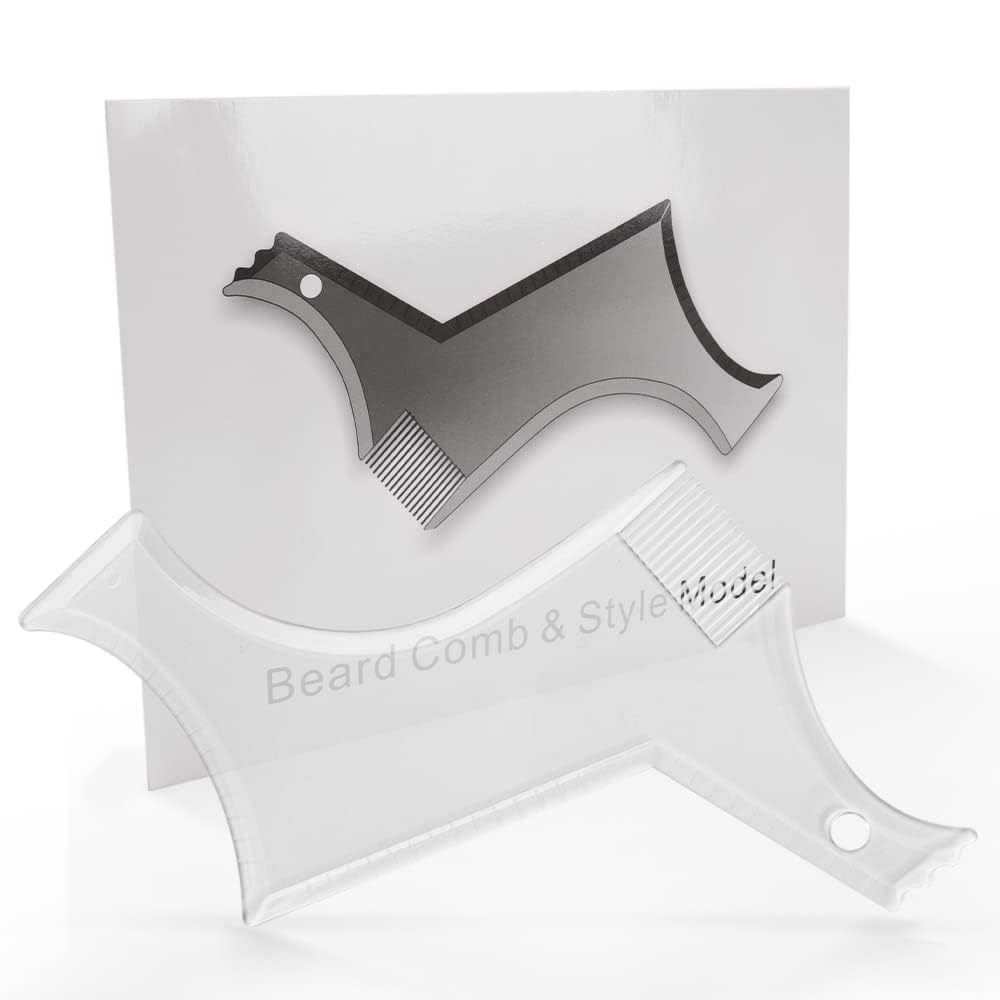 Beard Shaping Tool Template ZOLGINAH Beard Shaper For Men Beard Liner Beard Template Beard Styling Comb Beard Stencil Beard Trimmer Tool Transparent Template Styling Comb Stencil For Mustache Buy Online At Best Price In UAE Amazon ae