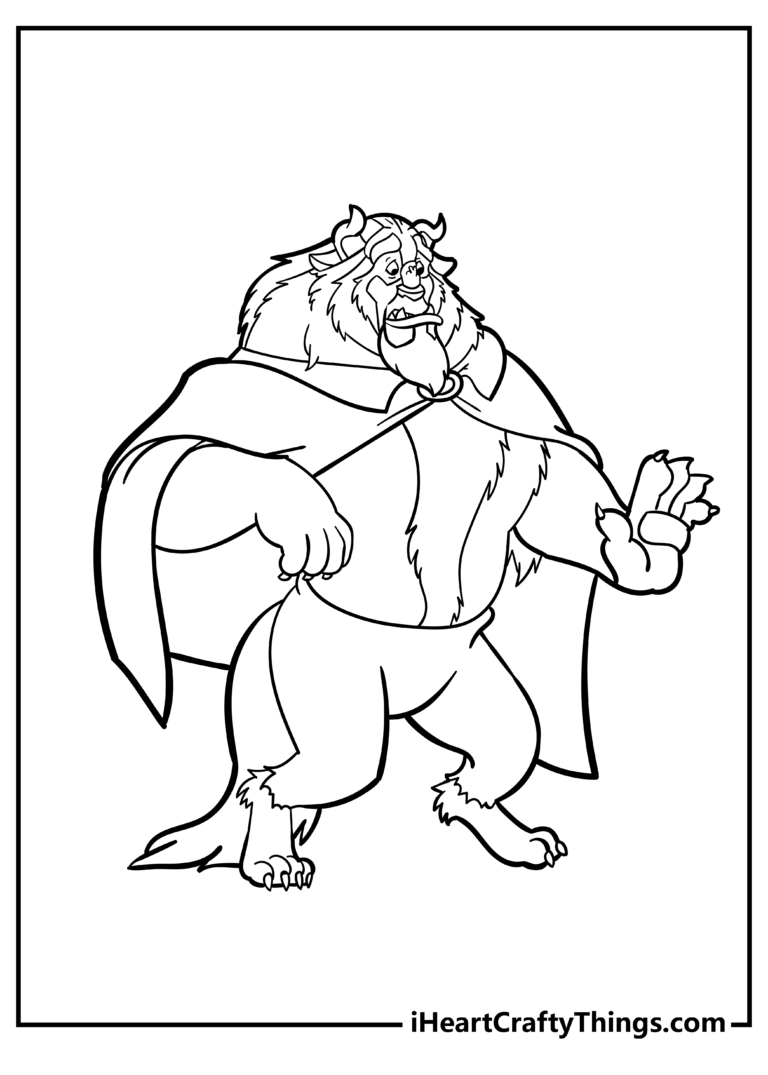Beauty And The Beast Coloring Pages 20 Free Printables