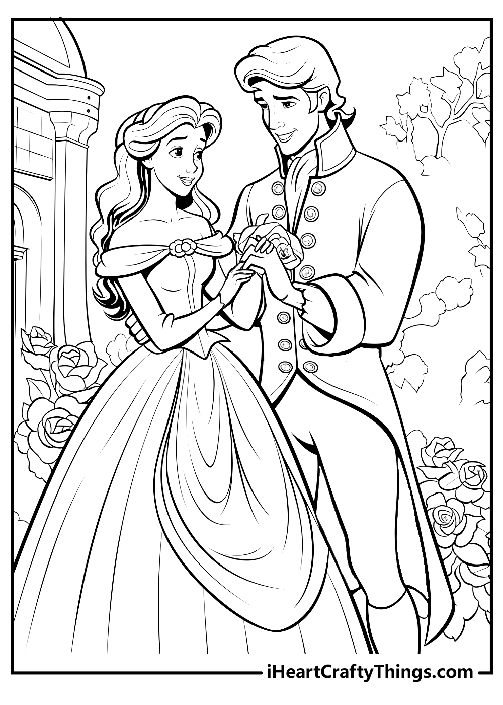 Beauty And The Beast Coloring Pages 20 Free Printables 