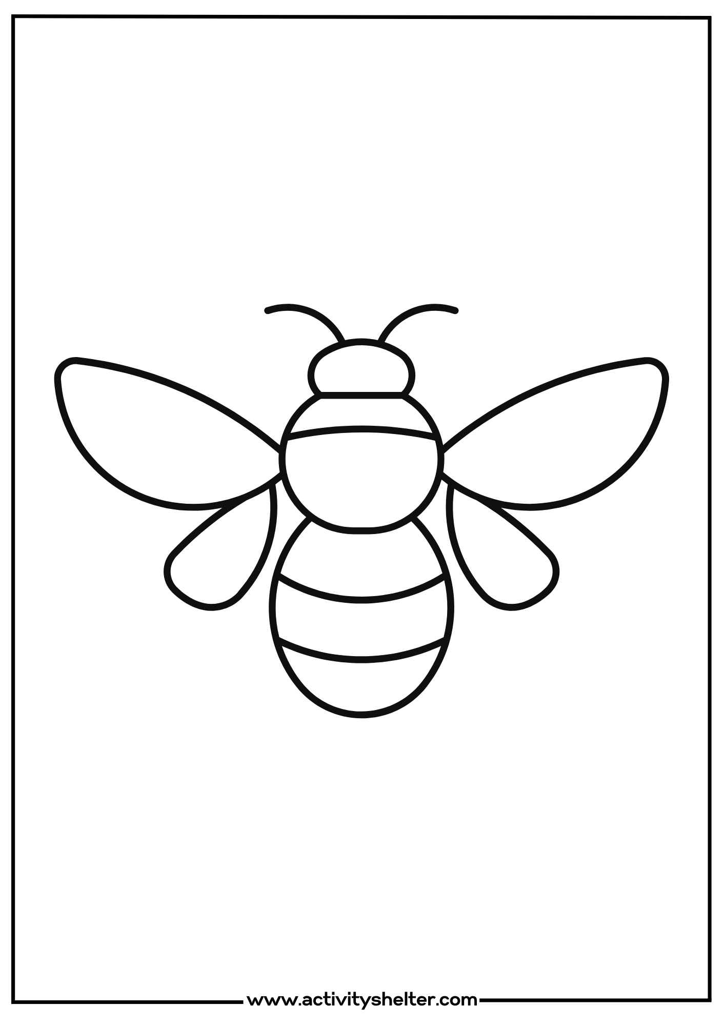 free printable bee template