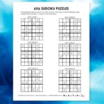 Beginner Sudoku 6x6 Printable Puzzles PDF 