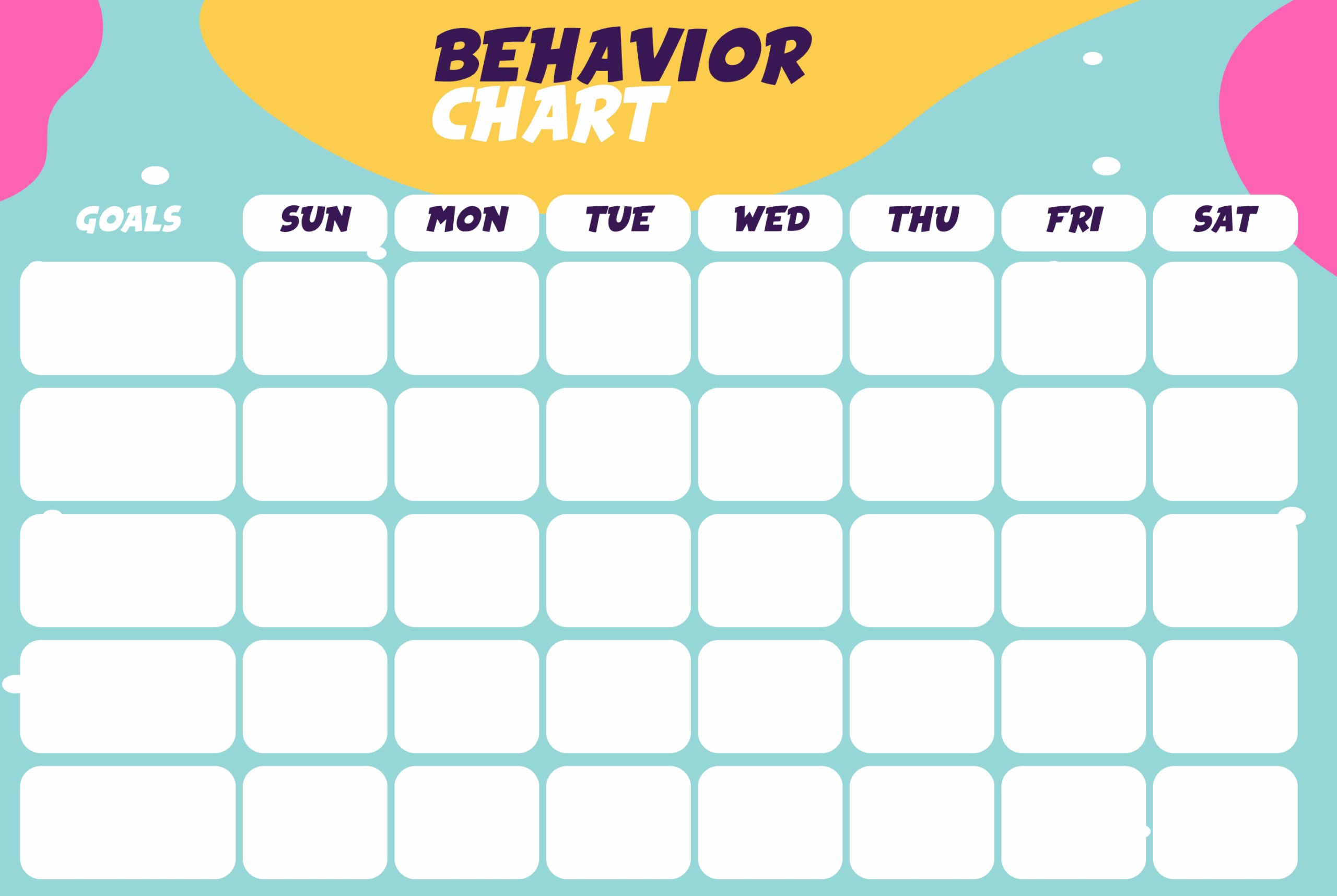 printable behavior charts for moms