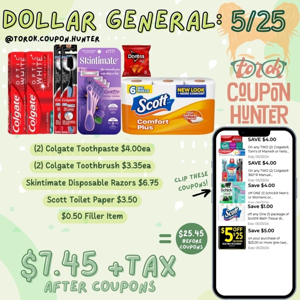 Best Dollar General Deals U0026 Coupons Saturday 5 25 Torok Coupon Hunter
