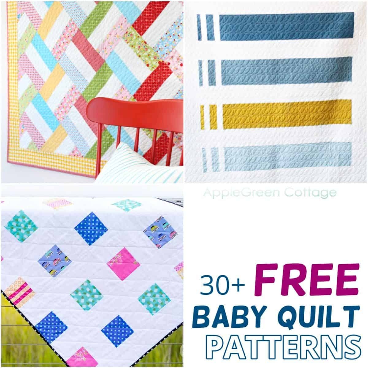 Best Free Baby Quilt Patterns To Sew AppleGreen Cottage