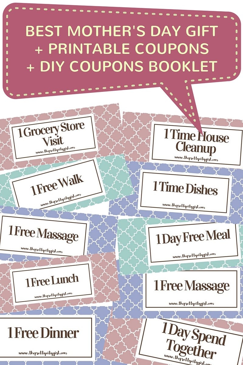 Best Mother s Day Gift Free Printable Coupons DIY Coupons Booklet The Pretty City Girl Indian Travel U0026 Lifestyle Blog