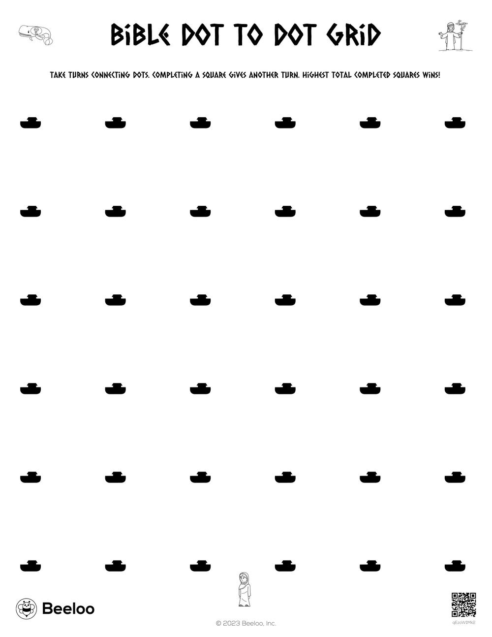Bible Dot To Dot Grid Beeloo Printable Crafts And Activities For 