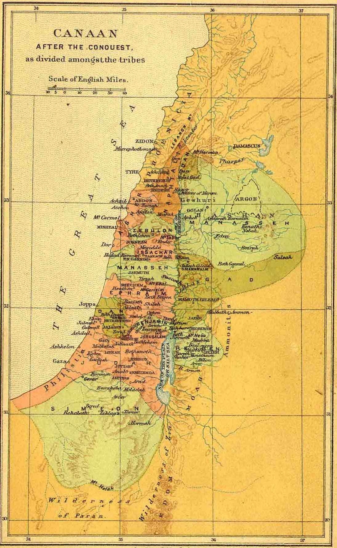 Bible Maps From The Israelites To Present Time 