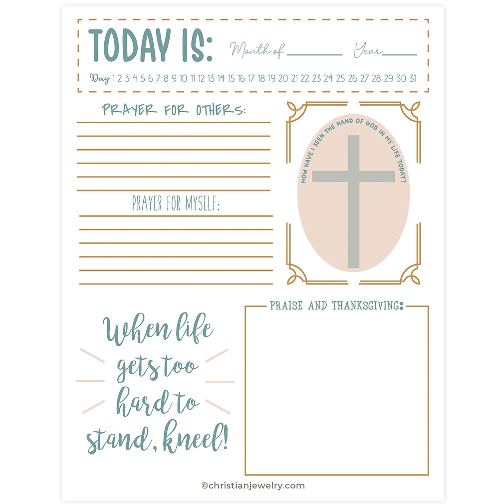 free printable prayer journal sheets