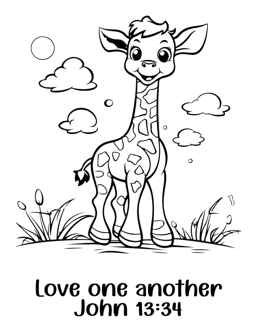 Bible Verse Coloring Pages For Kid Christian Safari Animal Coloring Book Christian Kid Coloring Pages For Sunday School Printable Coloring Etsy